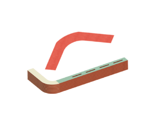 Turn Insulation (straight and diagonally vented)